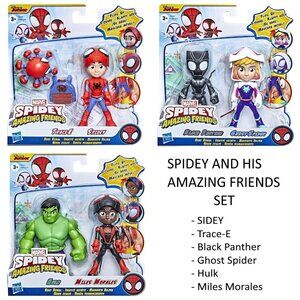 Spidey & His Amazing Friends Reveal 2-Pack Set Marvel  Disney 6 Action Figures